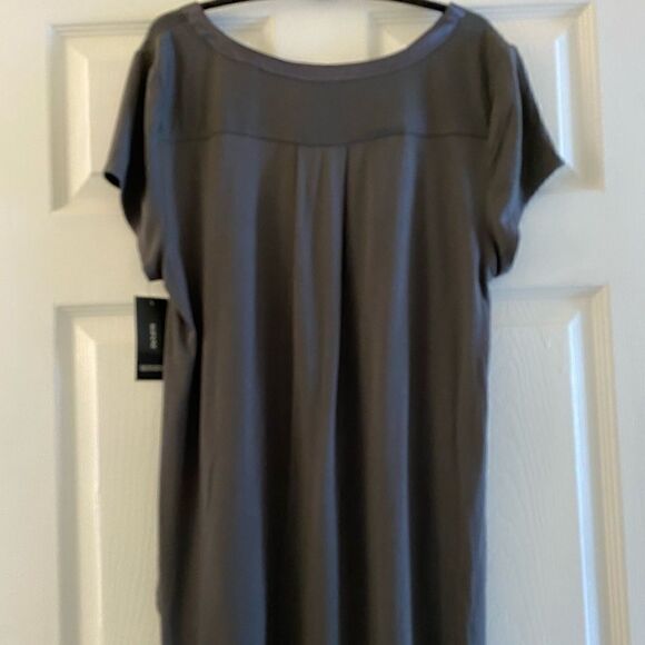 💼NWT Alfani Urban Olive Green Hi/lo top - Picture 5 of 11